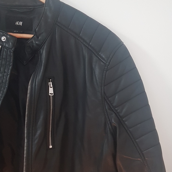 H&M mens leather jacket - Picture 4 of 6